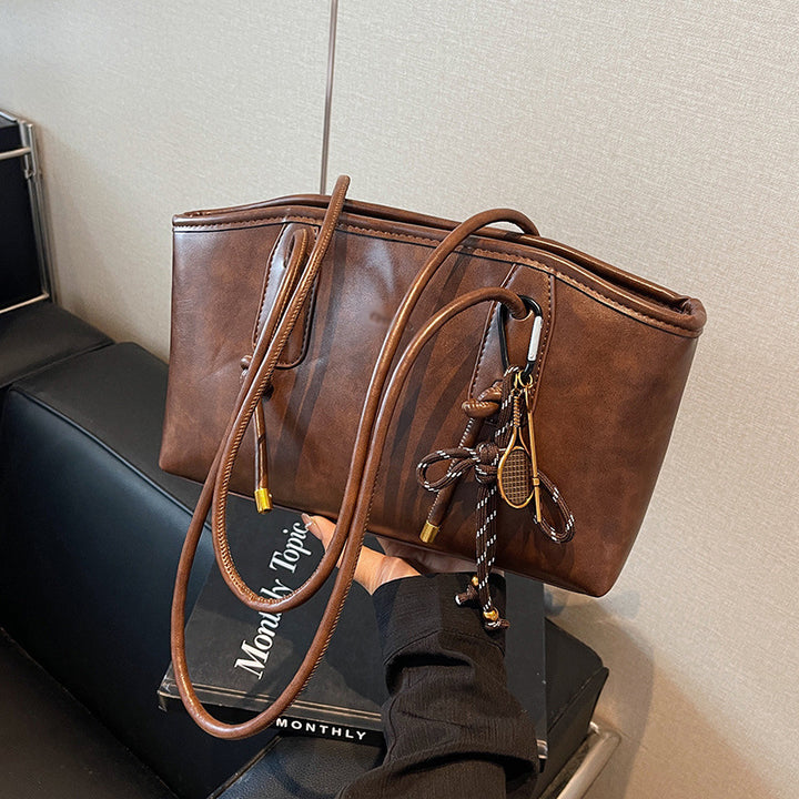 BRIGITTE™ - Vintage Knot-Detail Shoulder Tote Bag