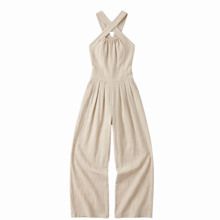 Camille™ | Open-Back Wide-Leg Jumpsuit