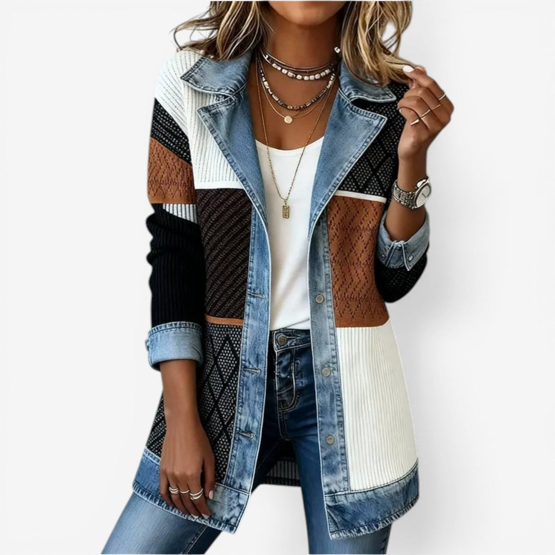 Elowen™ | Lightweight Indigo Summer Knit Jacket
