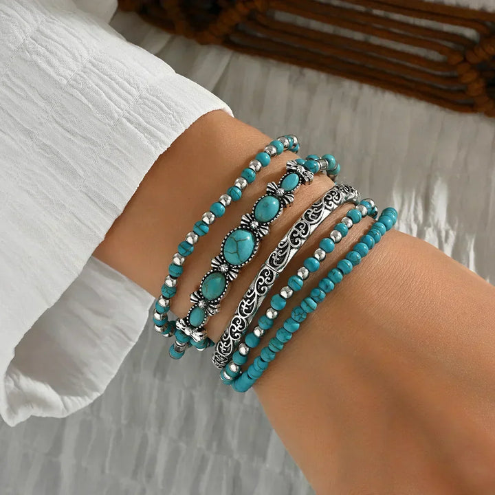 Aislin™ | Boho Beaded Stackable Bracelet Set