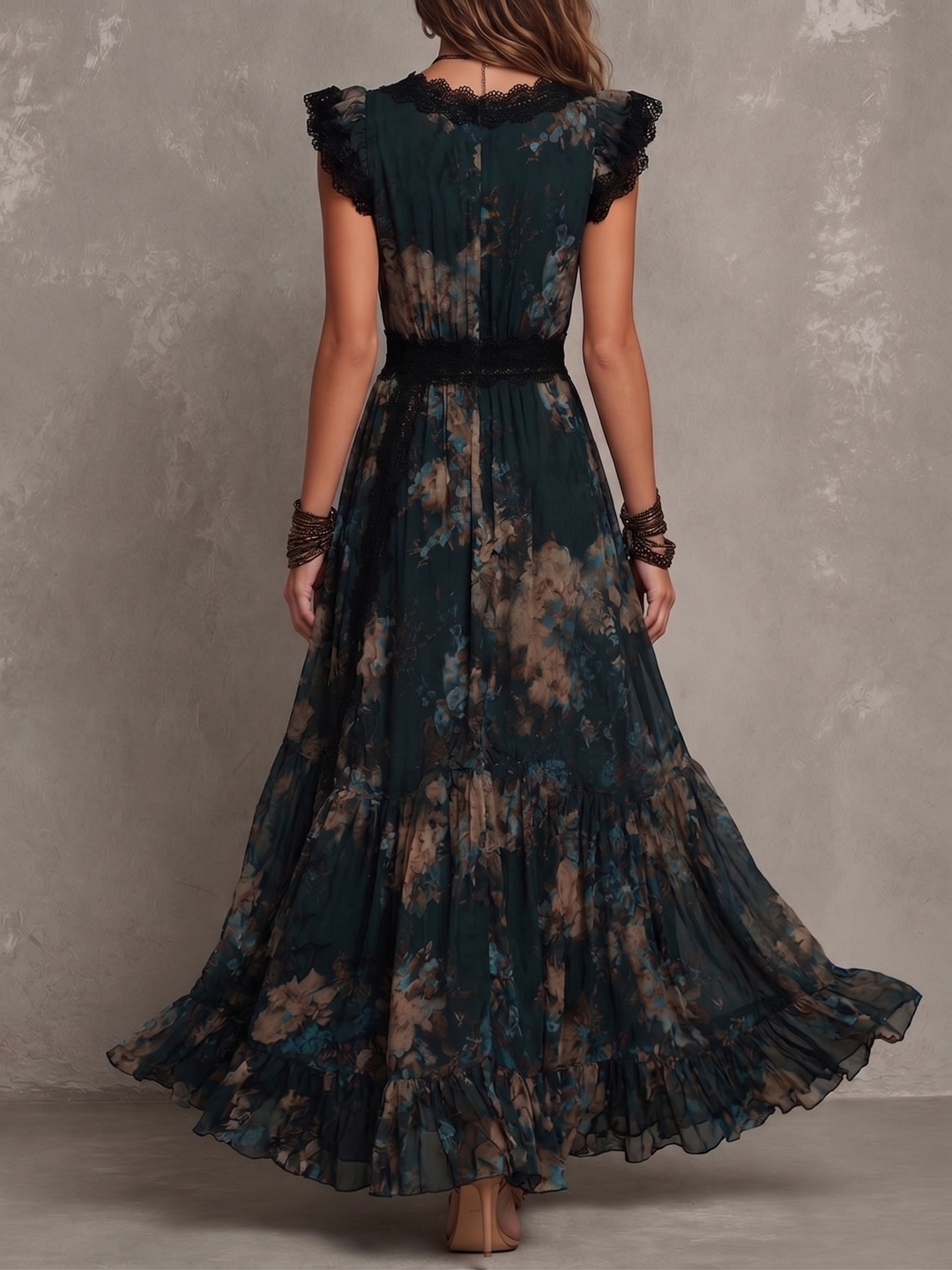 Averine™ | Flowy V-Neck Maxi Dress