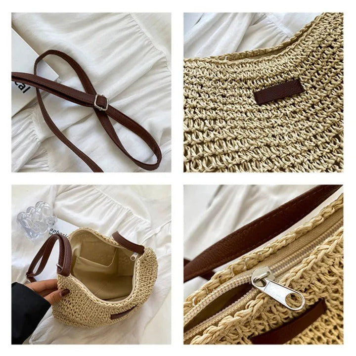 Margaux™ | Straw Crossbody Bag