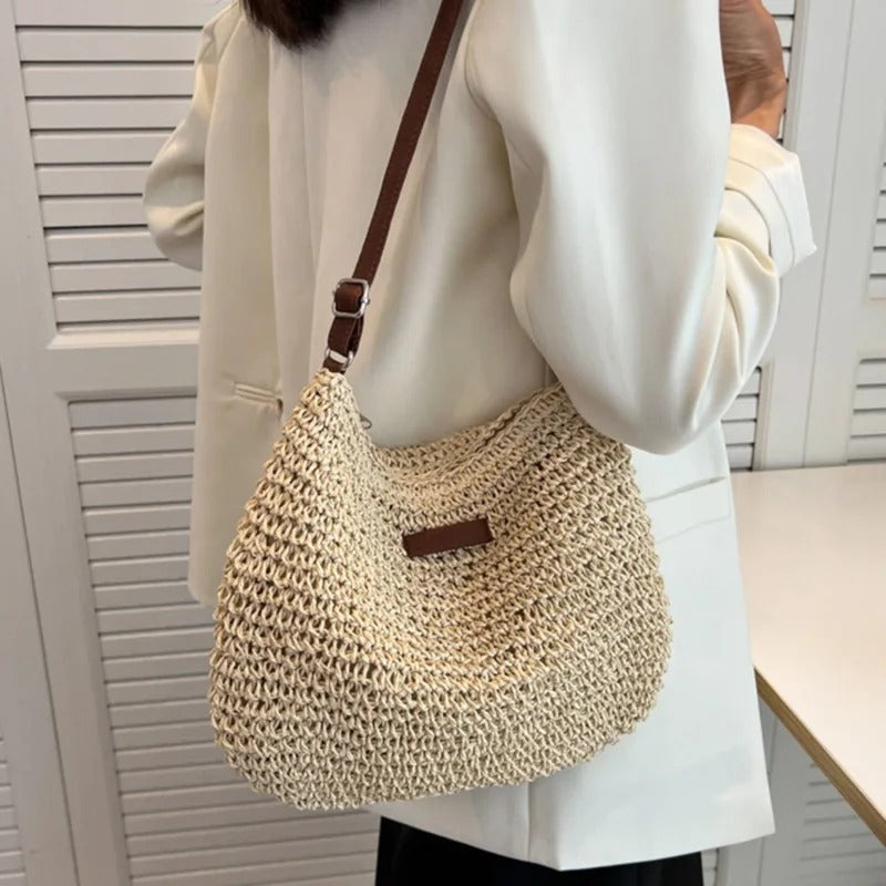 Margaux™ | Straw Crossbody Bag