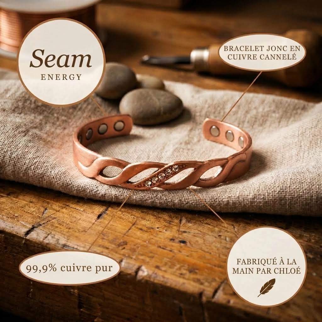 Bracelet en cuivre Seam de Chloé
