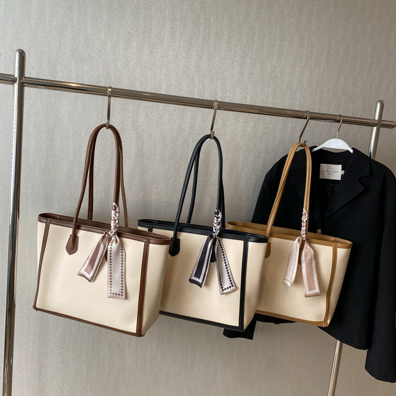 ÉLOISE™ - Contrast Trim Structured Tote Bag