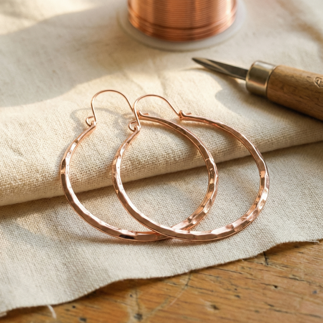 Boucles d'oreilles en cuivre Willow de Chloé