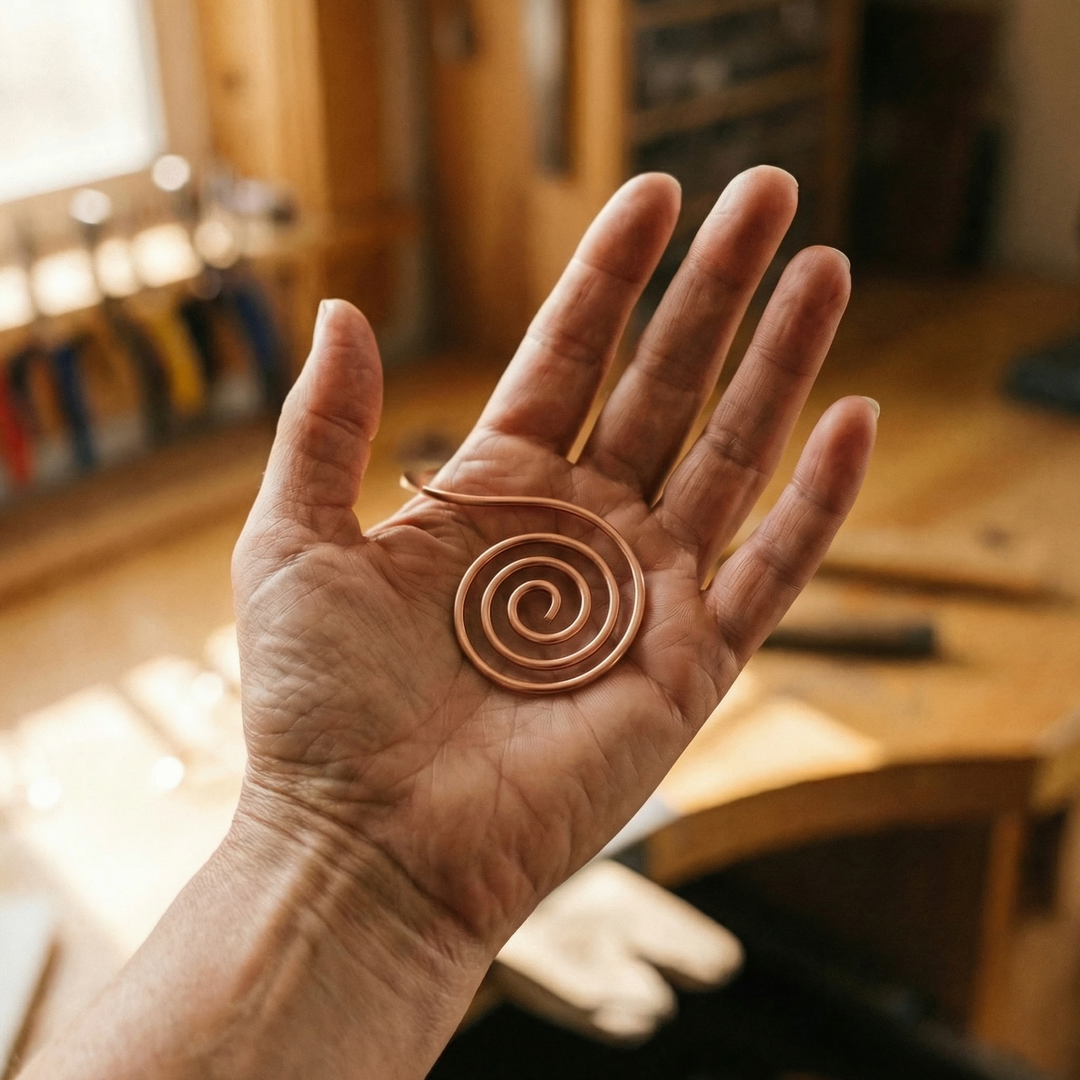 Spirale de main en cuivre Flow de Chloé – vue 3