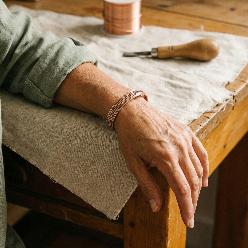 Bracelet en cuivre Wave de Chloé – vue 2