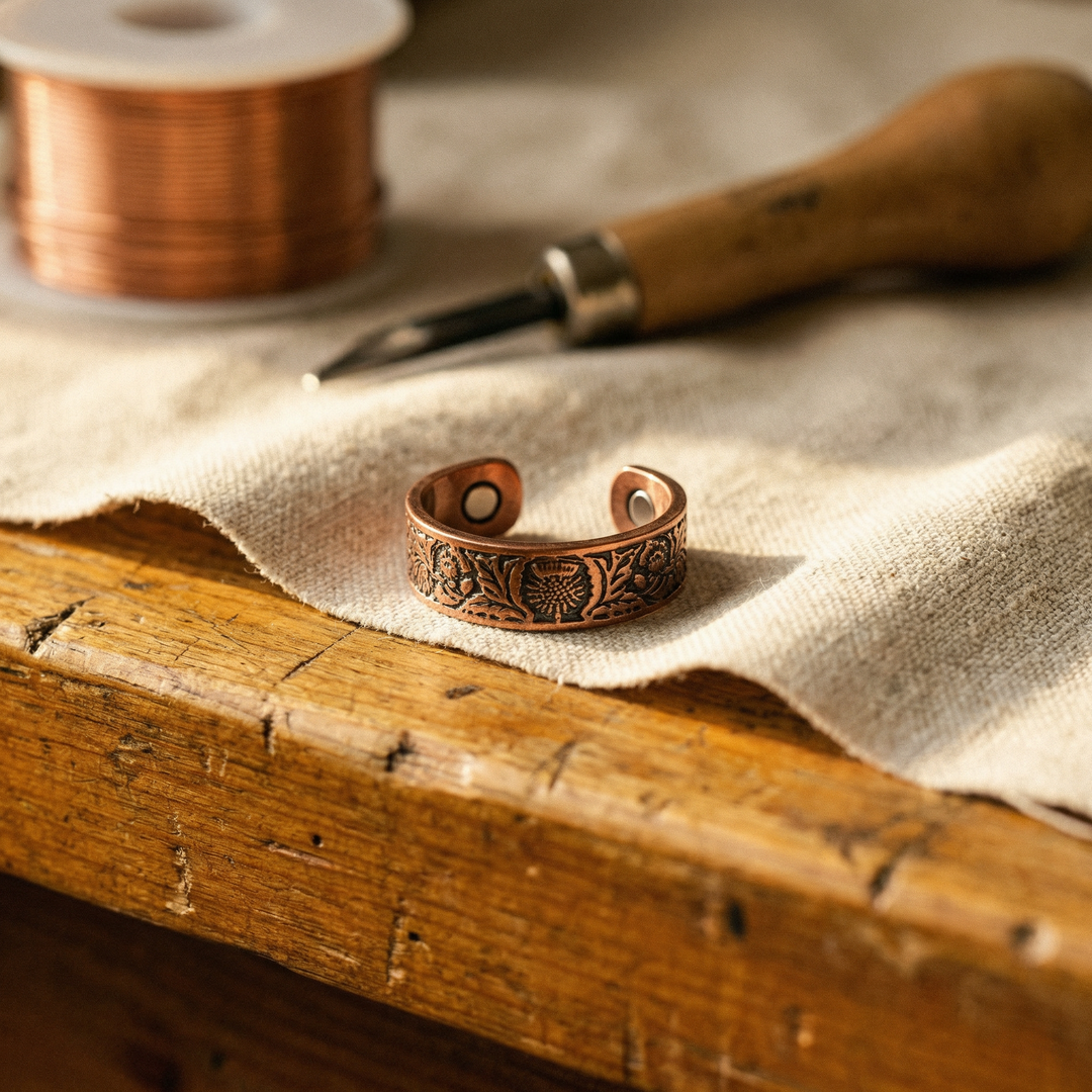 Bague en cuivre Bole de Chloé