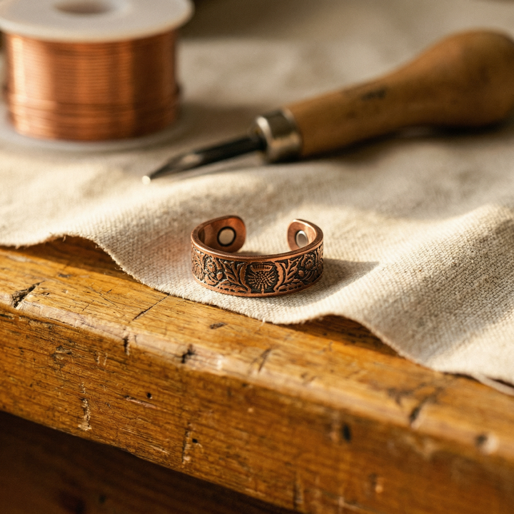 Bague en cuivre Bole de Chloé
