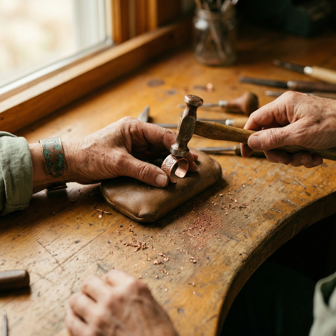 Bague en cuivre Bole de Chloé – vue 4