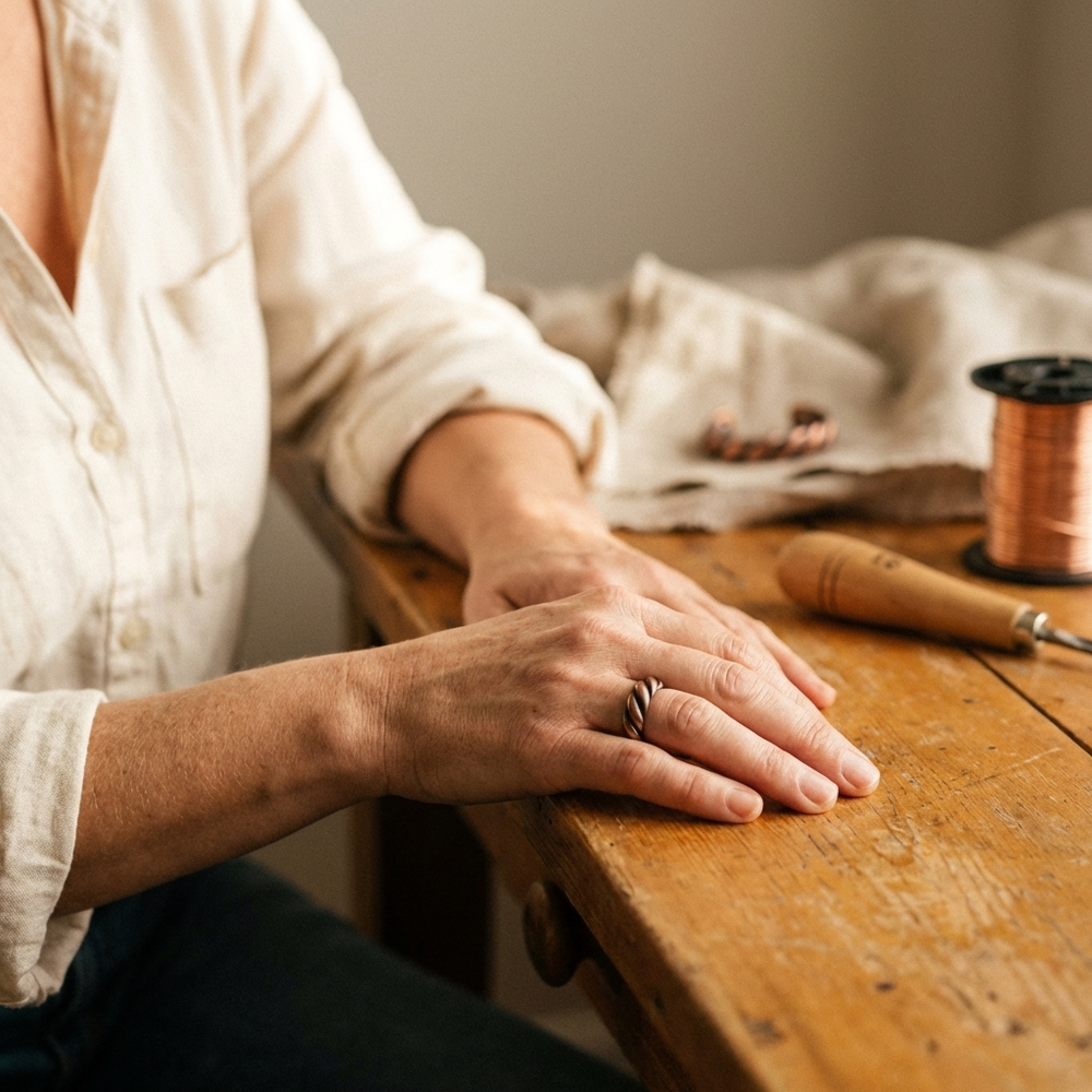 Bague en cuivre Tine de Chloé – vue 2