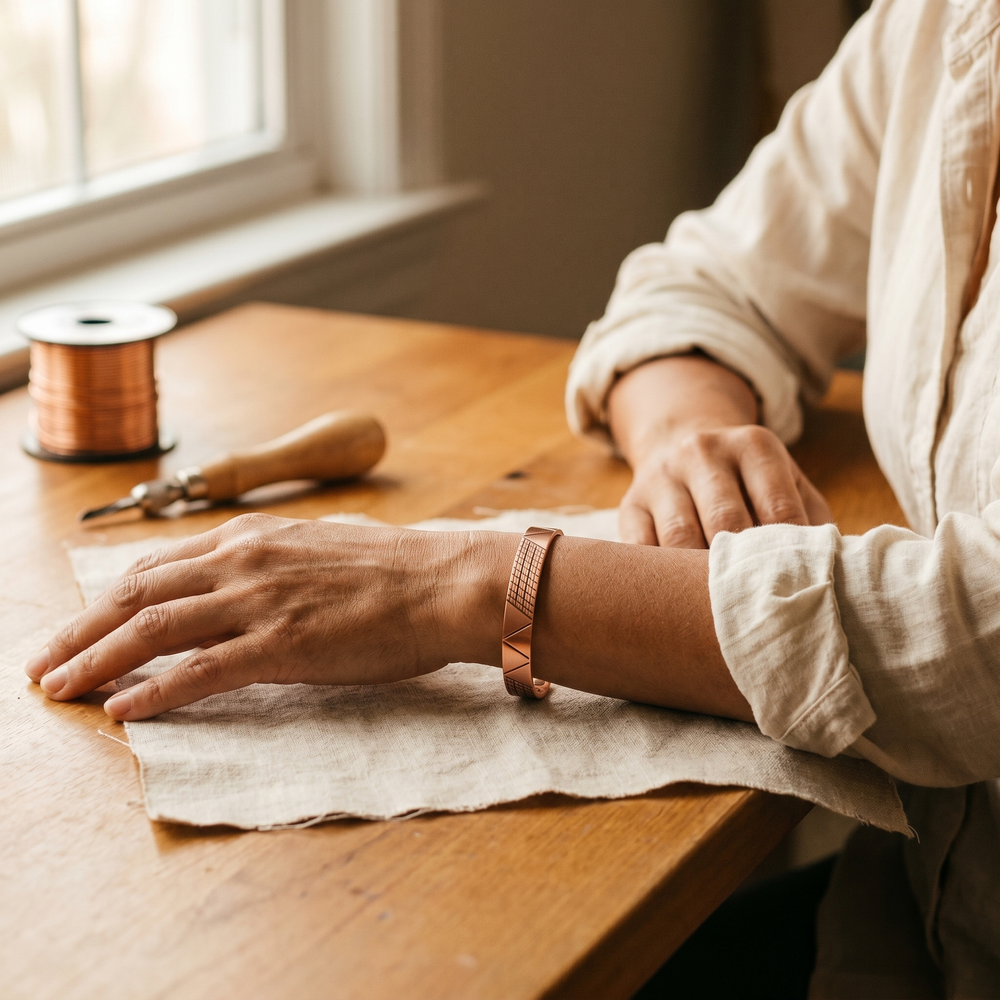Bracelet en cuivre Crest de Chloé – vue 2