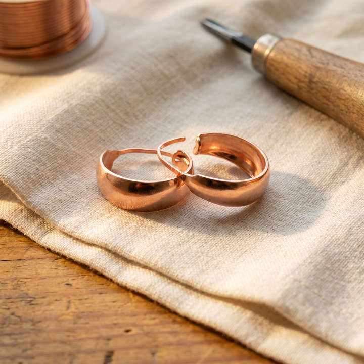 Boucles d'oreilles en cuivre Dell de Chloé