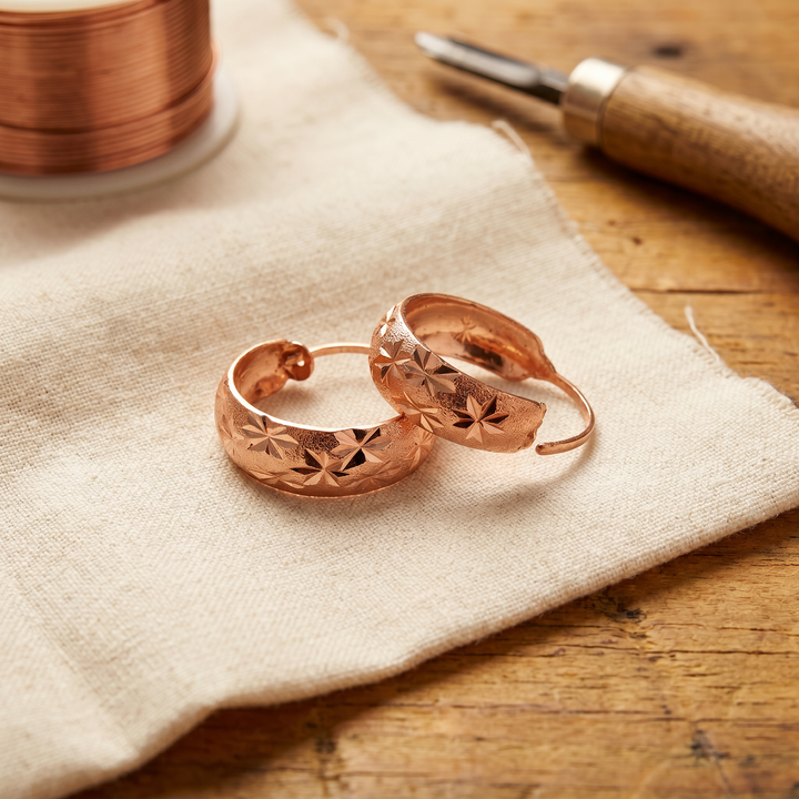 Boucles d'oreilles en cuivre Dew de Chloé