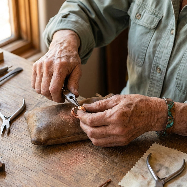 Créoles en cuivre Linnet de Chloé – vue 3